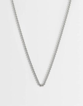 ASOS DESIGN ASOS DESIGN ball detail link chain in silver tone