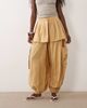 ASOS DESIGN ASOS DESIGN balloon leg skirt detail pants in camel-Neutral - 2