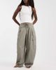 ASOS DESIGN ASOS DESIGN balloon pants with drawstring waist in khaki-Green - 1