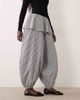 ASOS DESIGN ASOS DESIGN balloon pants with skirt overlay detail in black & white plaid-Multi - 3
