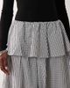 ASOS DESIGN ASOS DESIGN balloon pants with skirt overlay detail in black & white plaid-Multi - 4