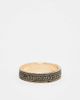 ASOS DESIGN ASOS DESIGN band ring with burnished greek wave design in gold - 1