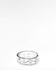 ASOS DESIGN ASOS DESIGN band ring with fleur de lis cut out in real silver plate - 1