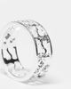 ASOS DESIGN ASOS DESIGN band ring with fleur de lis cut out in real silver plate - 2