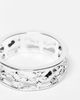 ASOS DESIGN ASOS DESIGN band ring with fleur de lis cut out in real silver plate - 3