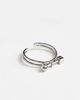 ASOS DESIGN ASOS DESIGN band ring with piercing bar design in silver - 2