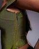 ASOS DESIGN ASOS DESIGN bandage off shoulder top with asymmetric hem in green - 2