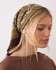 ASOS DESIGN ASOS DESIGN bandana print headscarf in green & chocolate-Multi - 3