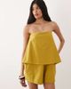 ASOS DESIGN ASOS DESIGN bandeau double layer romper in yellow-Multi - 3