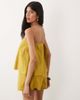 ASOS DESIGN ASOS DESIGN bandeau double layer romper in yellow-Multi - 4