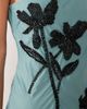 ASOS DESIGN ASOS DESIGN bandeau full hem floral placement embellished midaxi dress in blue - 4
