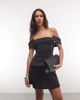 ASOS DESIGN ASOS DESIGN bandeau mini dress with hip detail in black - 1