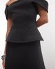 ASOS DESIGN ASOS DESIGN bandeau mini dress with hip detail in black - 3