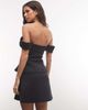 ASOS DESIGN ASOS DESIGN bandeau mini dress with hip detail in black - 4