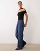 ASOS DESIGN ASOS DESIGN bandeau top with scarf detail in black - 2