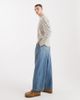ASOS DESIGN ASOS DESIGN barrel jeans in mid wash blue with pleats - 2