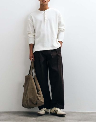 ASOS DESIGN ASOS DESIGN barrel jeans in raw brown