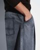 ASOS DESIGN ASOS DESIGN barrel jeans in washed gray with pleats - 3
