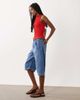 ASOS DESIGN ASOS DESIGN barrel leg bermuda shorts in vintage wash-Blue - 2