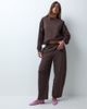 ASOS DESIGN ASOS DESIGN Barrel leg brushback sweatpants in brown - 1