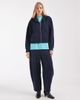 ASOS DESIGN ASOS DESIGN barrel leg brushback sweatpants in navy-Blue - 1
