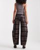 ASOS DESIGN ASOS DESIGN barrel leg jean in check print-Multi - 2