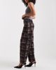 ASOS DESIGN ASOS DESIGN barrel leg jean in check print-Multi - 3