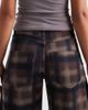 ASOS DESIGN ASOS DESIGN barrel leg jean in check print-Multi - 4
