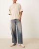 ASOS DESIGN ASOS DESIGN barrel leg jeans in mid wash blue with tint - 1