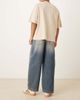ASOS DESIGN ASOS DESIGN barrel leg jeans in mid wash blue with tint - 3