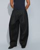 ASOS DESIGN ASOS DESIGN barrel leg jeans in raw black denim with pleats - 2