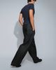 ASOS DESIGN ASOS DESIGN barrel leg jeans in raw black denim with pleats - 3