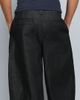ASOS DESIGN ASOS DESIGN barrel leg jeans in raw black denim with pleats - 4