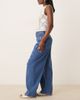 ASOS DESIGN ASOS DESIGN barrel leg jeans with seam detail in mid blue - 3
