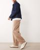 ASOS DESIGN ASOS DESIGN barrel leg pants in beige with vintage wash-Neutral - 3