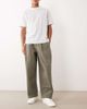ASOS DESIGN ASOS DESIGN barrel pants in khaki with pleats-Green - 1