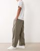 ASOS DESIGN ASOS DESIGN barrel pants in khaki with pleats-Green - 3