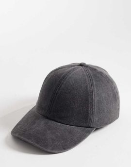 ASOS DESIGN ASOS DESIGN baseball cap in washed charcoal-Gray