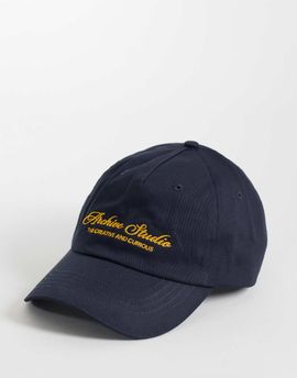 ASOS DESIGN ASOS DESIGN baseball cap with logo graphic in navy