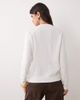ASOS DESIGN ASOS DESIGN basics crew neck sweater in cream-White - 3