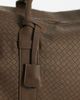 ASOS DESIGN ASOS DESIGN basketweave holdall bag in brown - 3