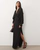 ASOS DESIGN ASOS DESIGN batwing chiffon maxi dress in black - 1