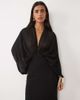 ASOS DESIGN ASOS DESIGN batwing chiffon maxi dress in black - 2