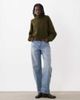 ASOS DESIGN ASOS DESIGN batwing funnel neck sweater in khaki-Green - 4