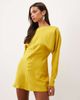 ASOS DESIGN ASOS DESIGN batwing mini dress with cowl back in golden yellow-Orange - 1