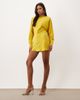 ASOS DESIGN ASOS DESIGN batwing mini dress with cowl back in golden yellow-Orange - 2