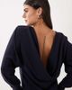 ASOS DESIGN ASOS DESIGN batwing mini dress with cowl back in navy - 2