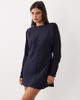 ASOS DESIGN ASOS DESIGN batwing mini dress with cowl back in navy - 4