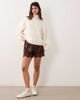 ASOS DESIGN ASOS DESIGN batwing sleeve funnel neck sweater in cream-White - 2