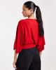 ASOS DESIGN ASOS DESIGN batwing waisted top in red - 4